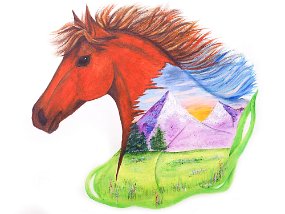 Horse and Valley